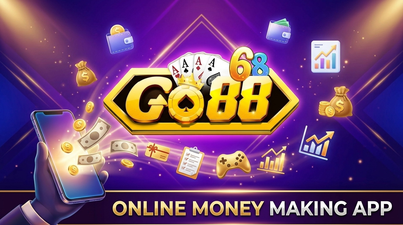 App Kiếm Tiền Online Go88 - Giải pháp gia tăng thu nhập an toàn Giao diện ứng dụng được thiết kế trực quan và vô cùng dễ sử dụng