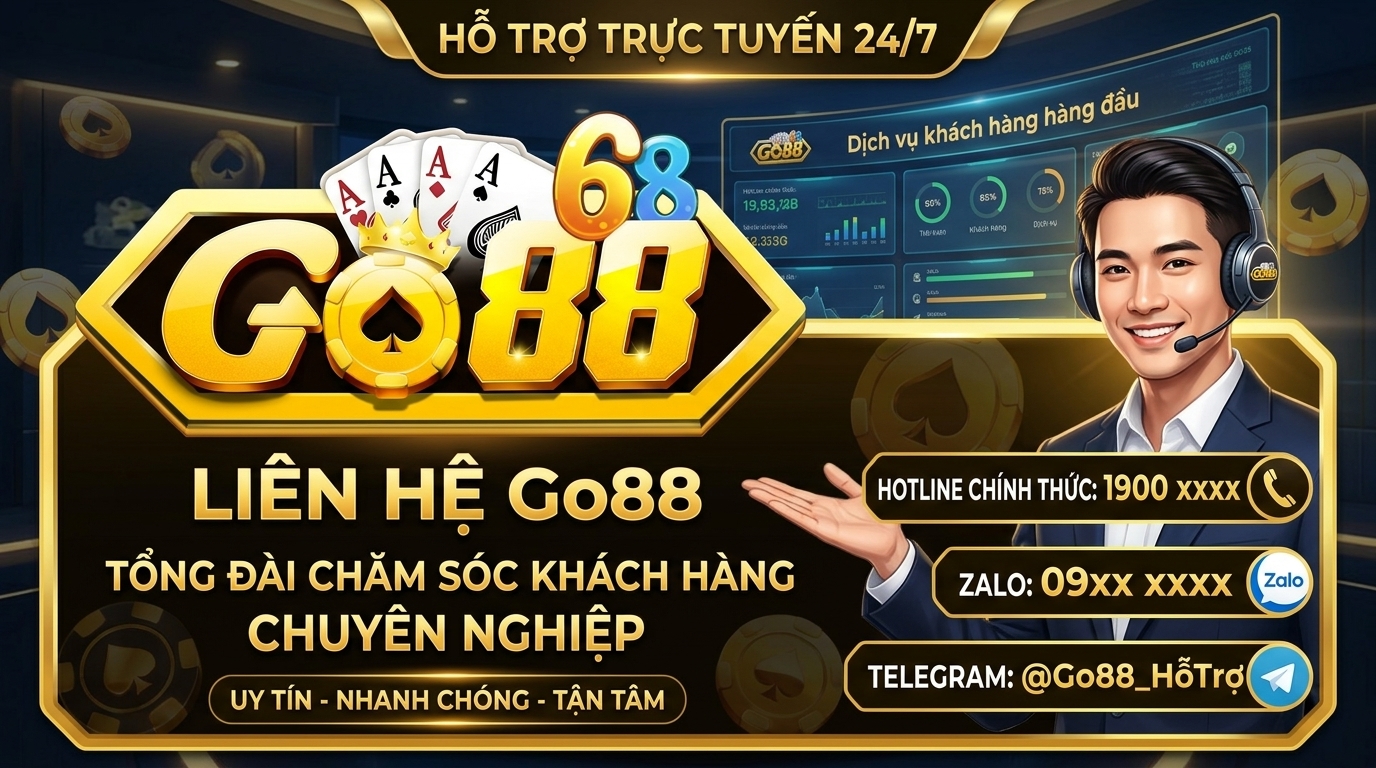 Thông tin Liên Hệ Go88 - Tổng đài chăm sóc khách hàng 24/7 Mọi nhân viên đều phải hoàn thành khóa đào tạo nghiệp vụ khắt khe trước khi tiếp xúc với khách hàng